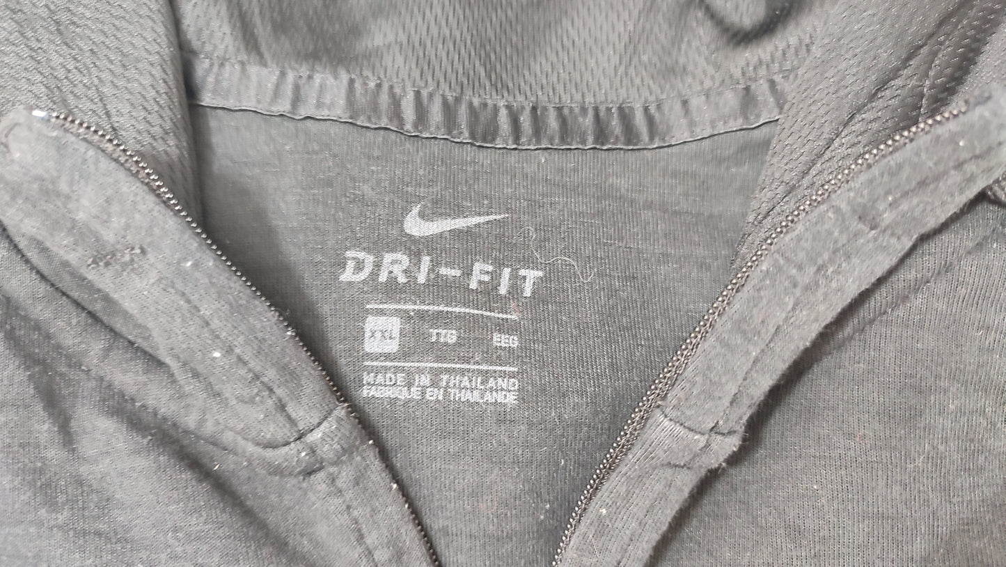 Vêtement homme Sweatshirts Sweats pull à capuche 1/2 zippé noir Nike taille XXL 2XL #Retrostreet