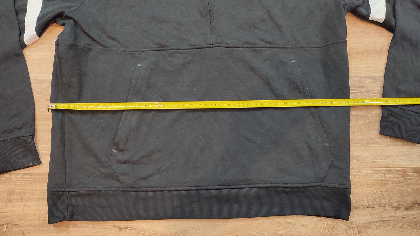 Vêtement homme Sweatshirts Sweats pull à capuche 1/2 zippé noir Nike taille XXL 2XL #Retrostreet