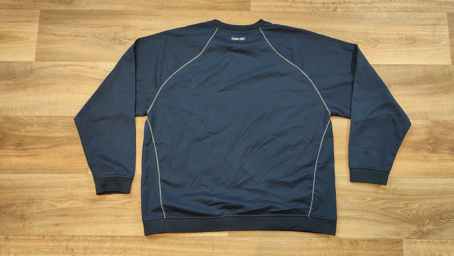 Vêtement homme Sweatshirts Sweats pull bleu marine Rbk Reebok Hockey taille XL #Retrostreet