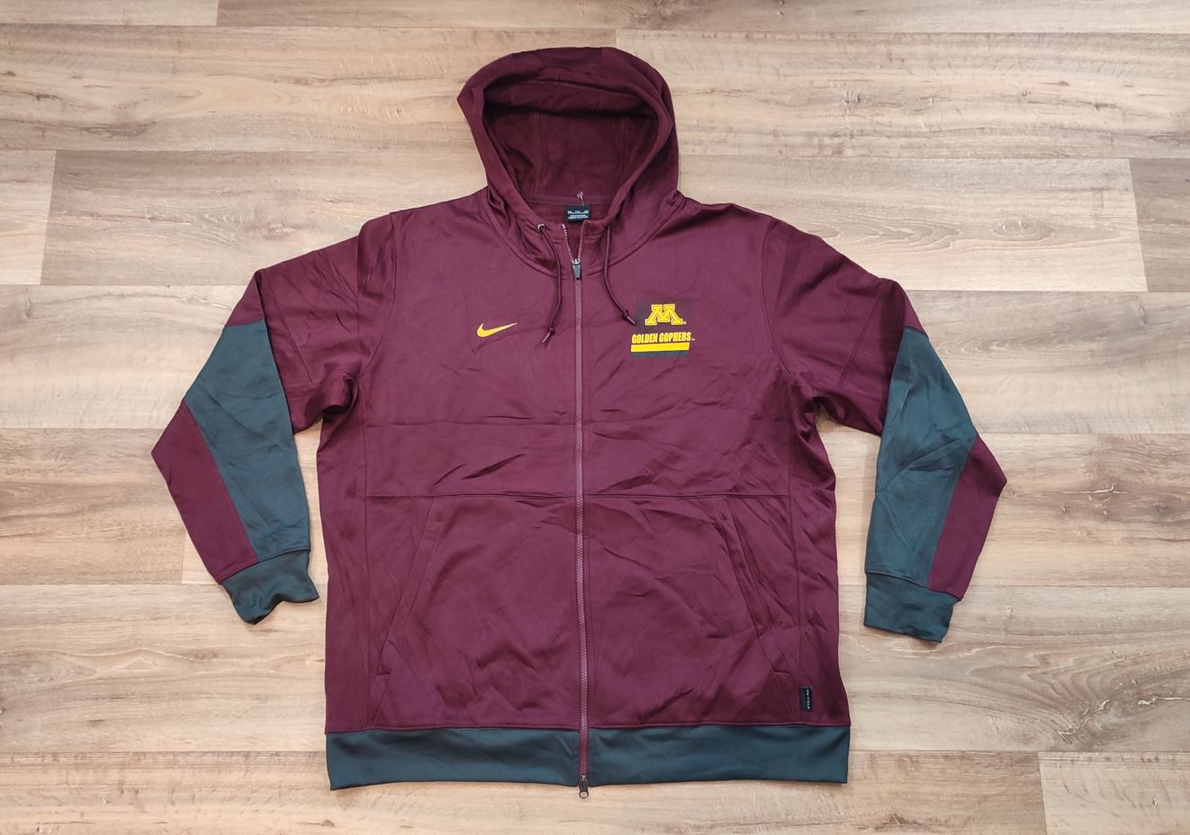 Vêtement homme Sweatshirts Sweats veste à capuche zippé bordeaux Nike taille XXL #Retrostreet