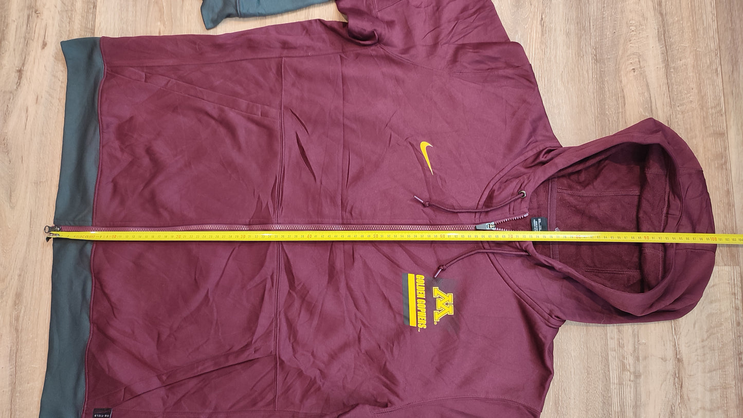 Vêtement homme Sweatshirts Sweats veste à capuche zippé bordeaux Nike taille XXL #Retrostreet