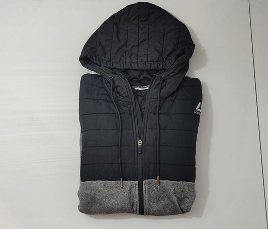 Vêtement homme Sweatshirts Sweats veste manteau zippé gris noir Reebok taille L #Retrostreet