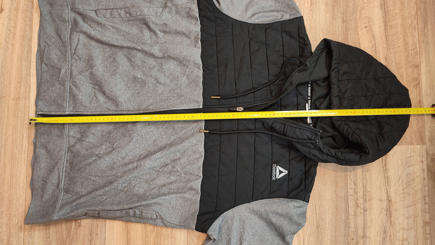 Vêtement homme Sweatshirts Sweats veste manteau zippé gris noir Reebok taille L #Retrostreet