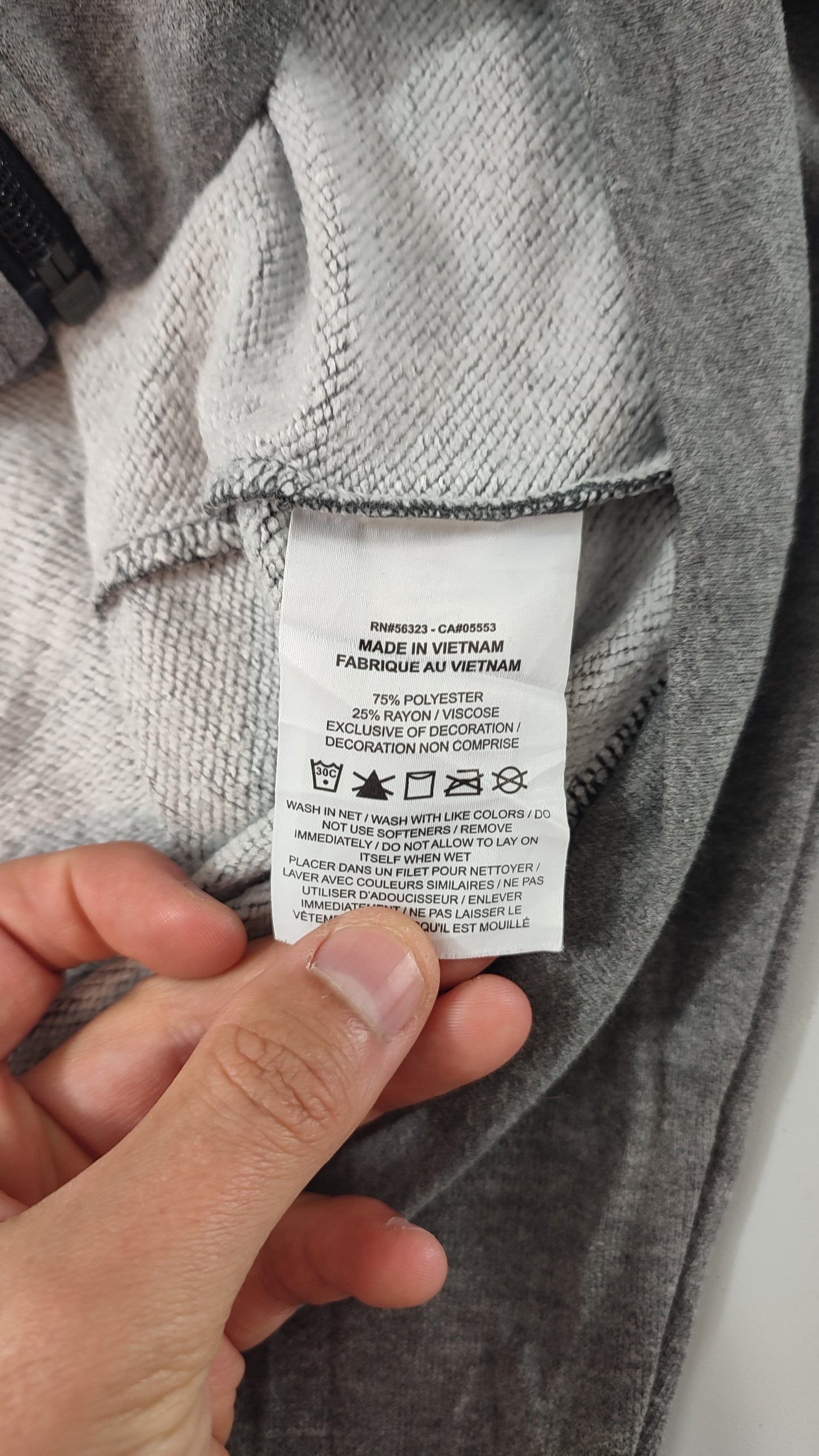Vêtement homme Sweatshirts Sweats veste zippé gris Nike taille M #Retrostreet