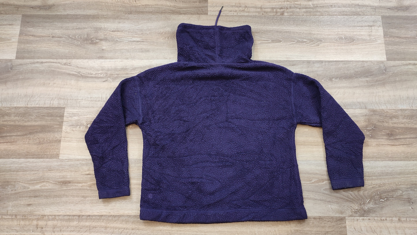 Vêtement pull sweat polaire violet col haut Champion taille L #Retrostreet