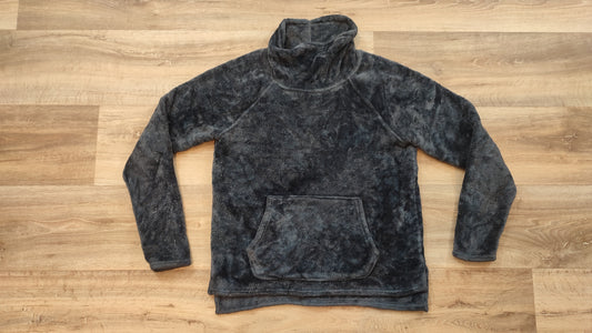 Vêtement sweat pull polaire col haut gris bleu Champion taille M #Retrostreet