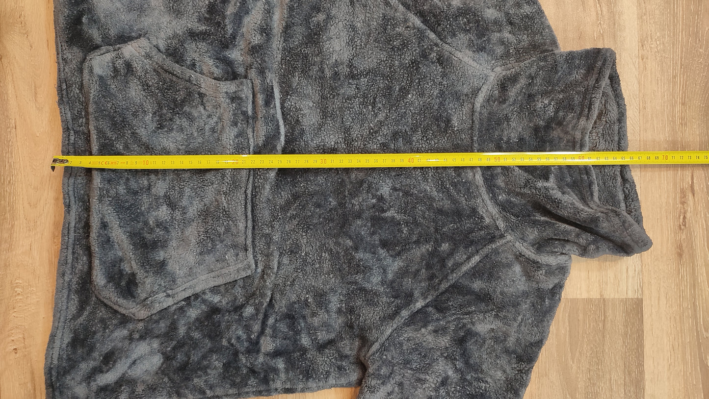Vêtement sweat pull polaire col haut gris bleu Champion taille M #Retrostreet