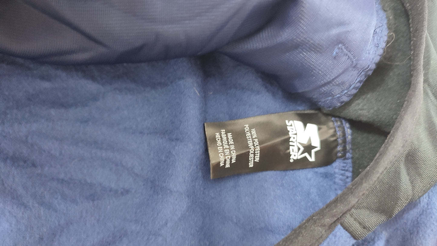Vêtement sweat veste polaire zippé bleu et noir Starter taille XXL 2XL #Retrostreet