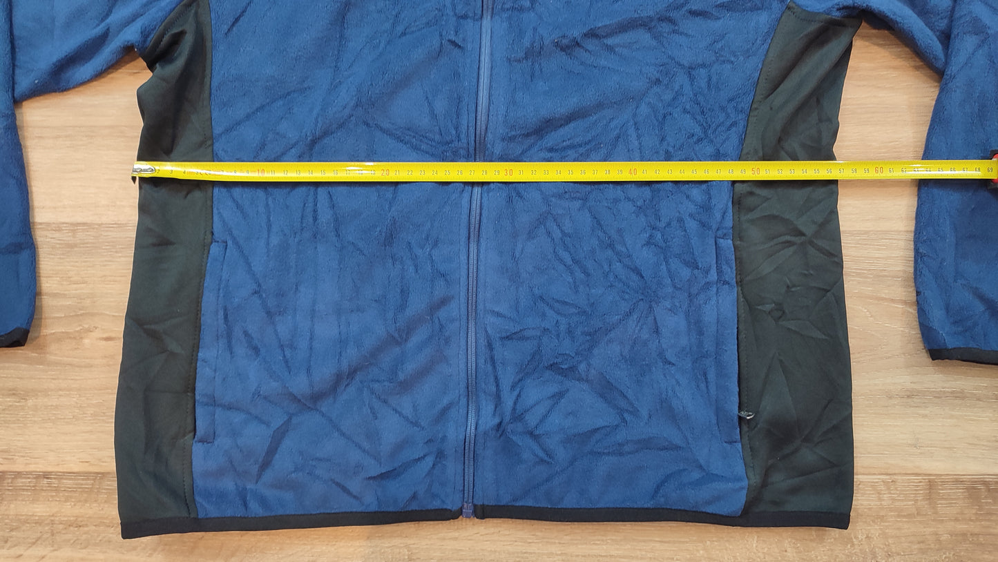 Vêtement sweat veste polaire zippé bleu et noir Starter taille XXL 2XL #Retrostreet