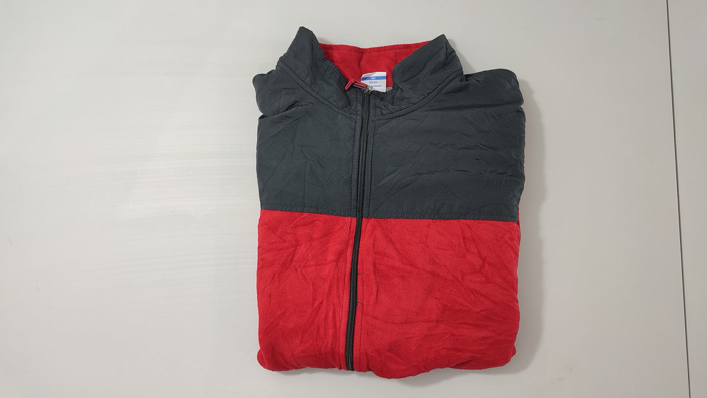Vêtement sweat veste polaire zippé rouge et gris Starter taille XXL 50-52 #Retrostreet