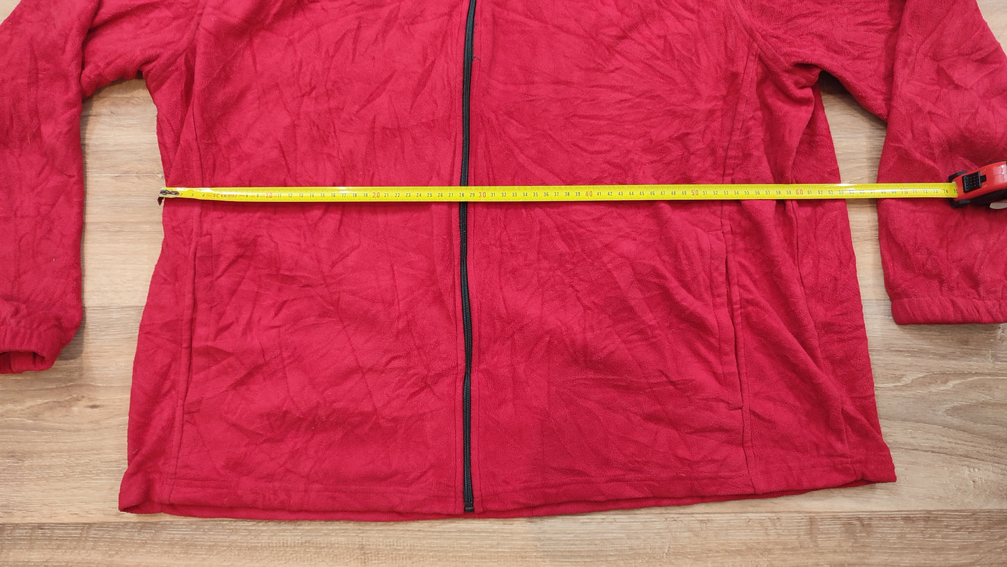 Vêtement sweat veste polaire zippé rouge et gris Starter taille XXL 50-52 #Retrostreet