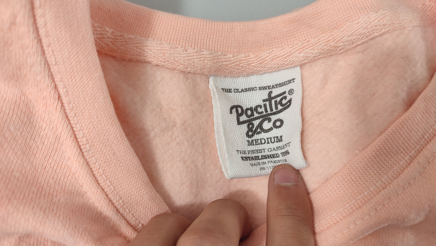 Vêtement unisexe Sweatshirts Sweats pull Pacific & Co rose clair taille M #Retrostreet