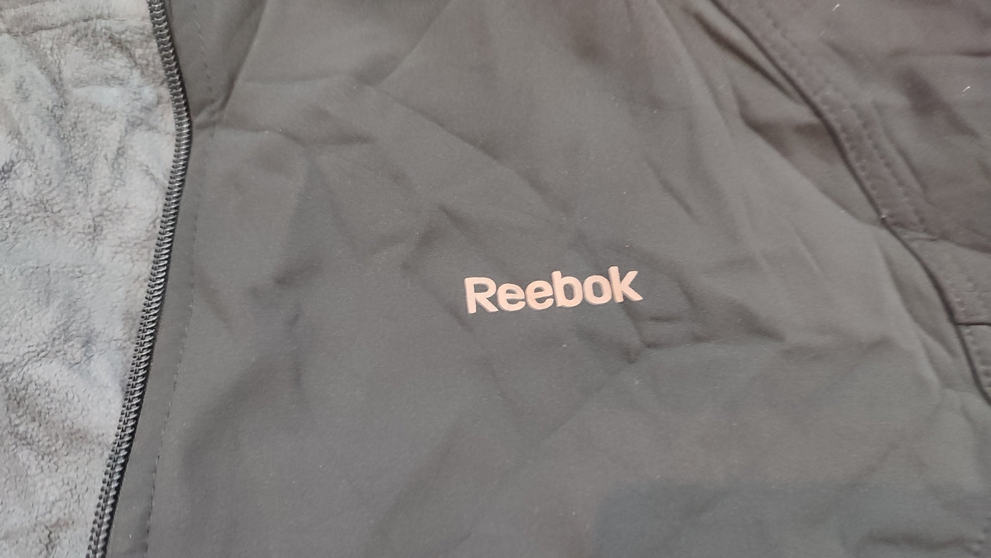 Vêtement veste manteau homme zippé noir Reebok taille S #Retrostreet