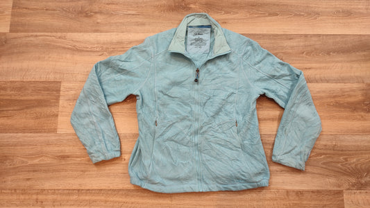 Vêtement veste polaire femme zippé bleu ciel L.L.Bean taille M #Retrostreet
