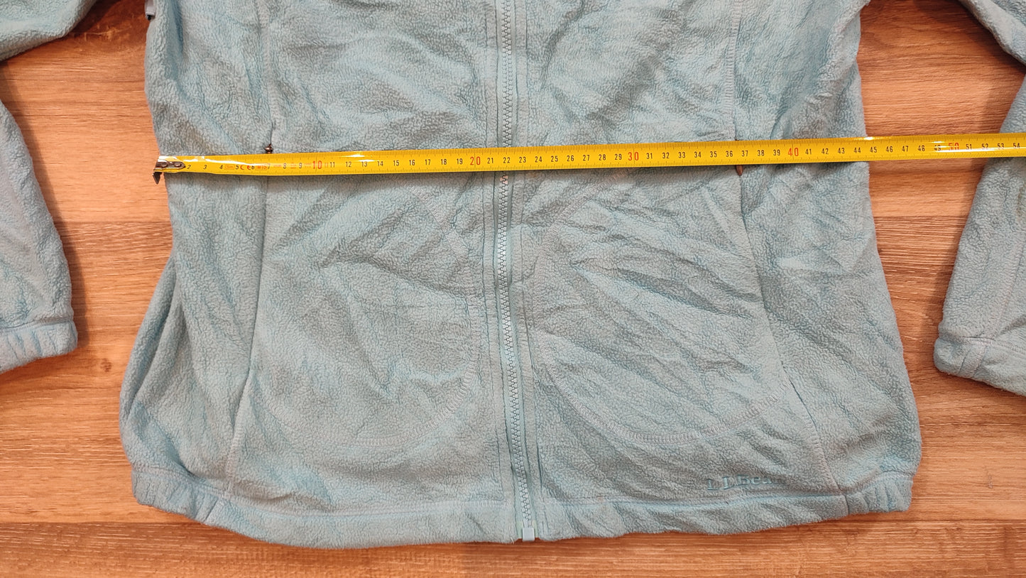 Vêtement veste polaire femme zippé bleu ciel L.L.Bean taille M #Retrostreet