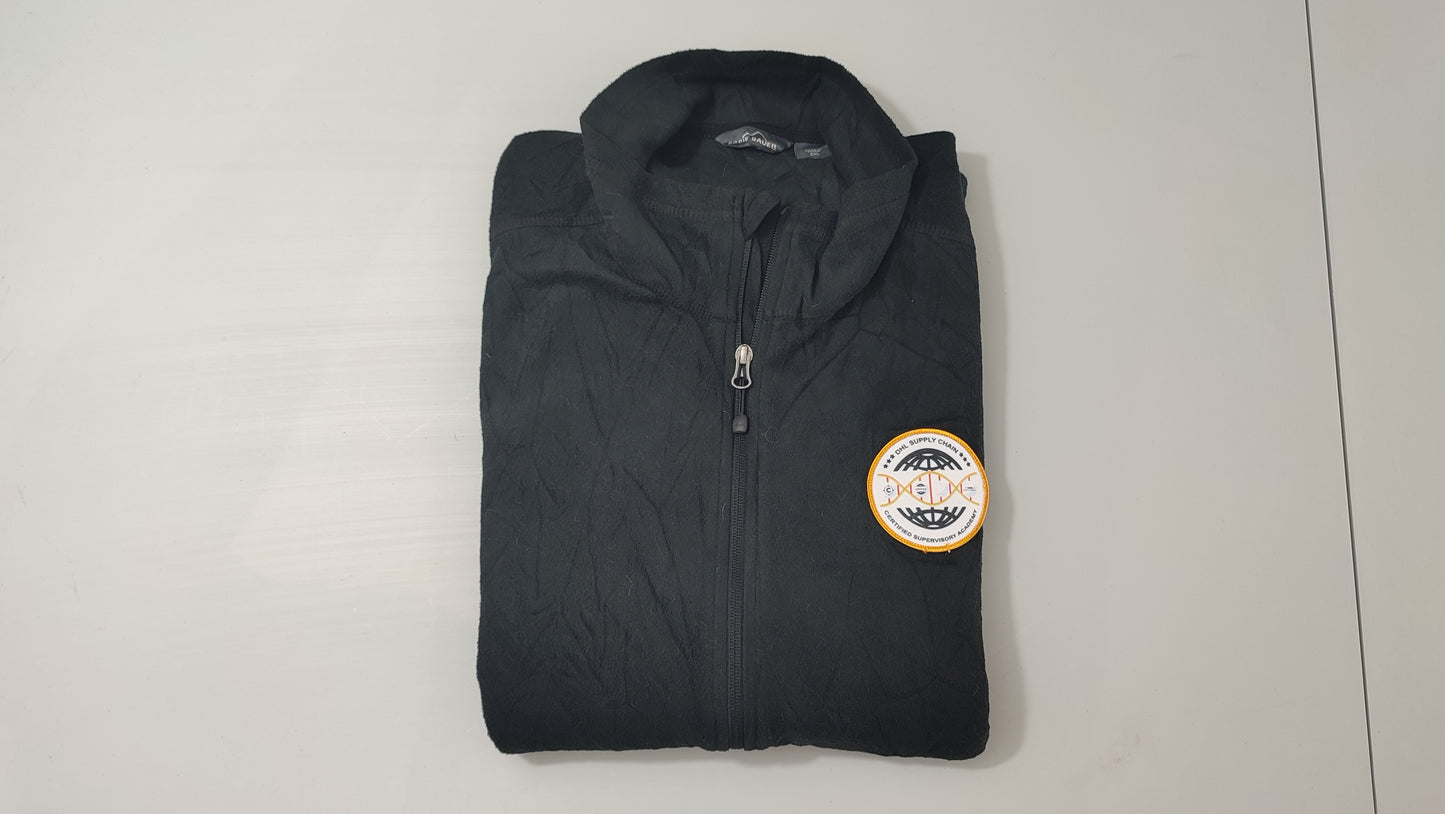 Vêtement veste polaire noir zippé Eddie bauer taille XXXL #Retrostreet