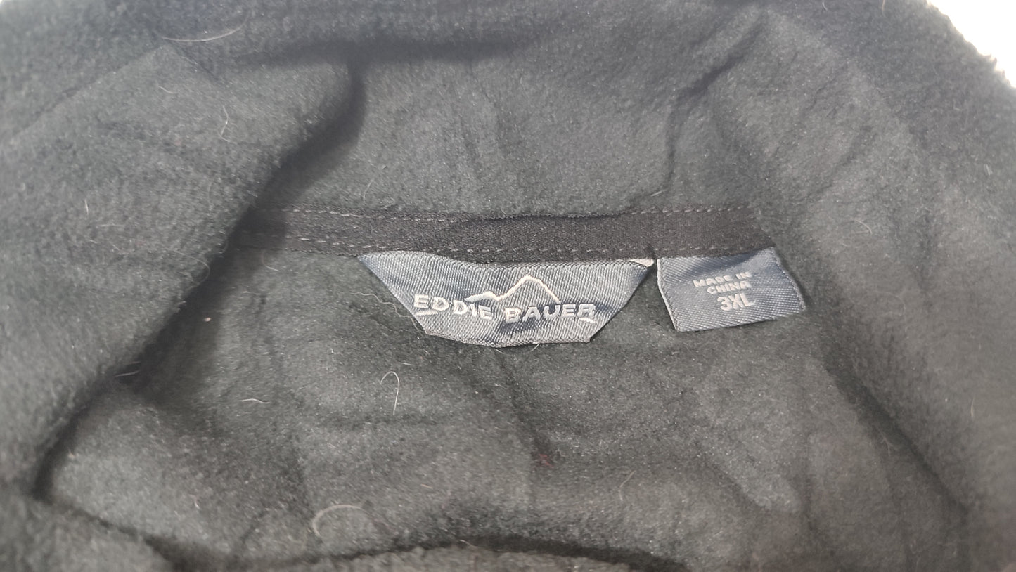 Vêtement veste polaire noir zippé Eddie bauer taille XXXL #Retrostreet