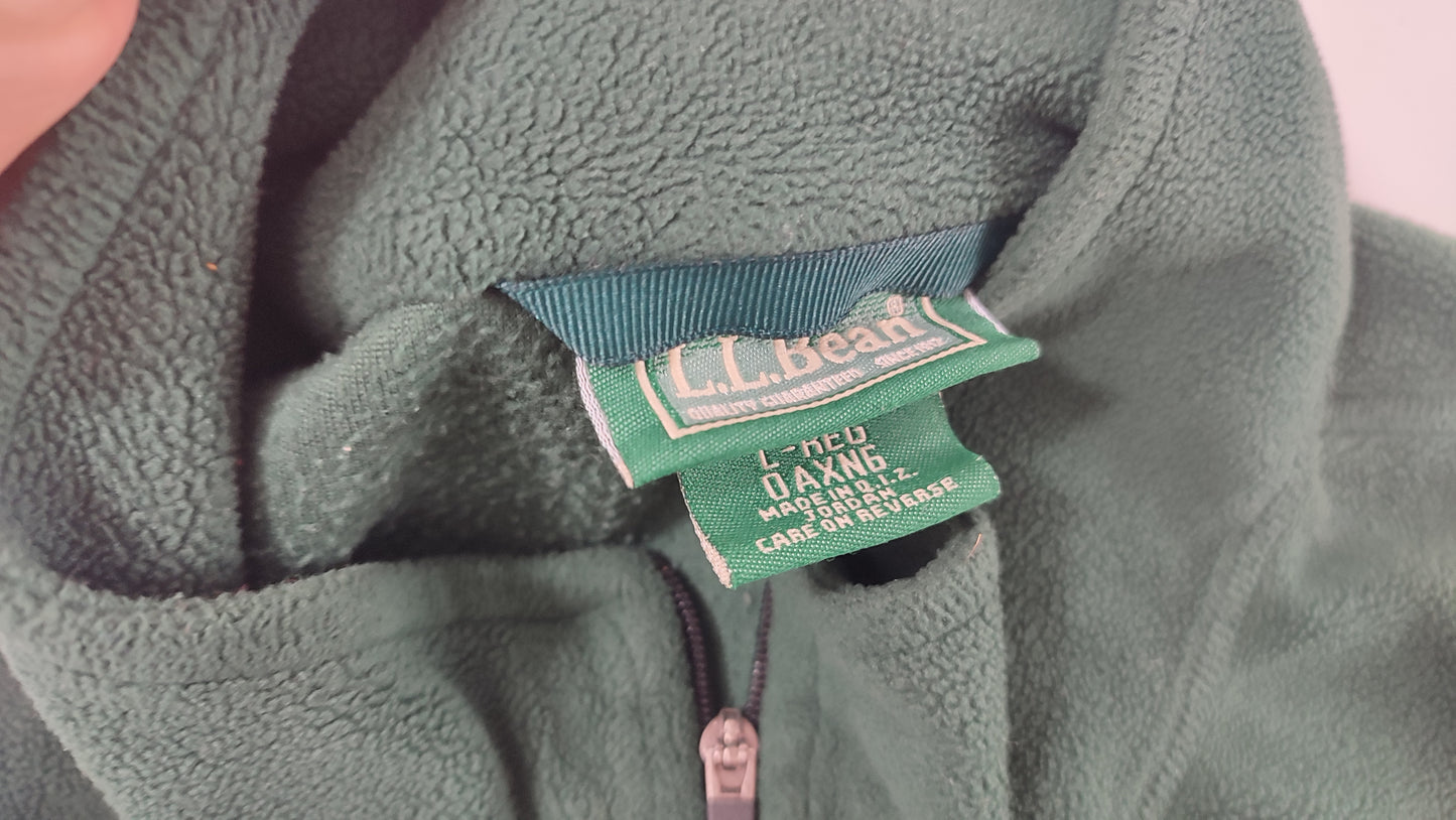 Vêtement veste polaire vert foncé L.L.Bean taille L #Retrostreet