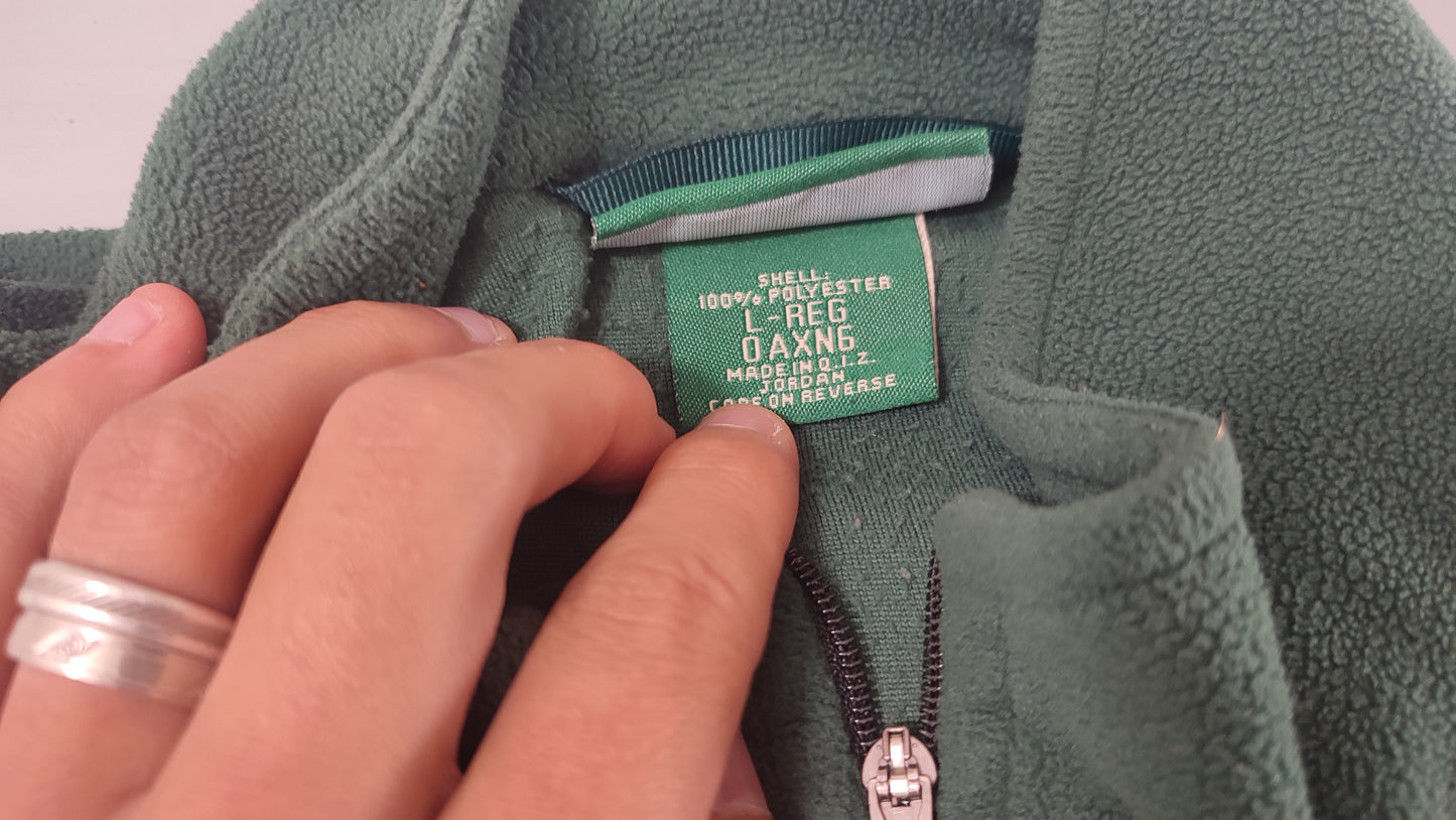 Vêtement veste polaire vert foncé L.L.Bean taille L #Retrostreet