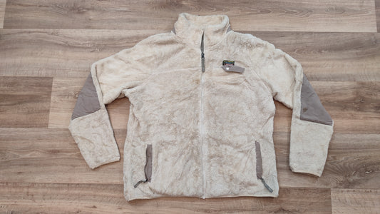 Vêtement veste polaire zippé blanc crème L.L.Bean taille L #Retrostreet