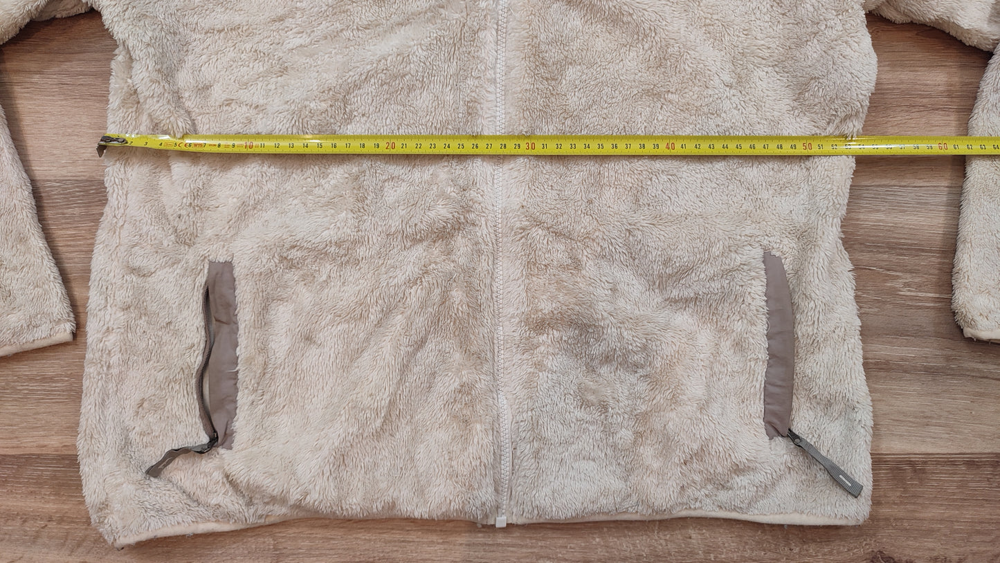 Vêtement veste polaire zippé blanc crème L.L.Bean taille L #Retrostreet