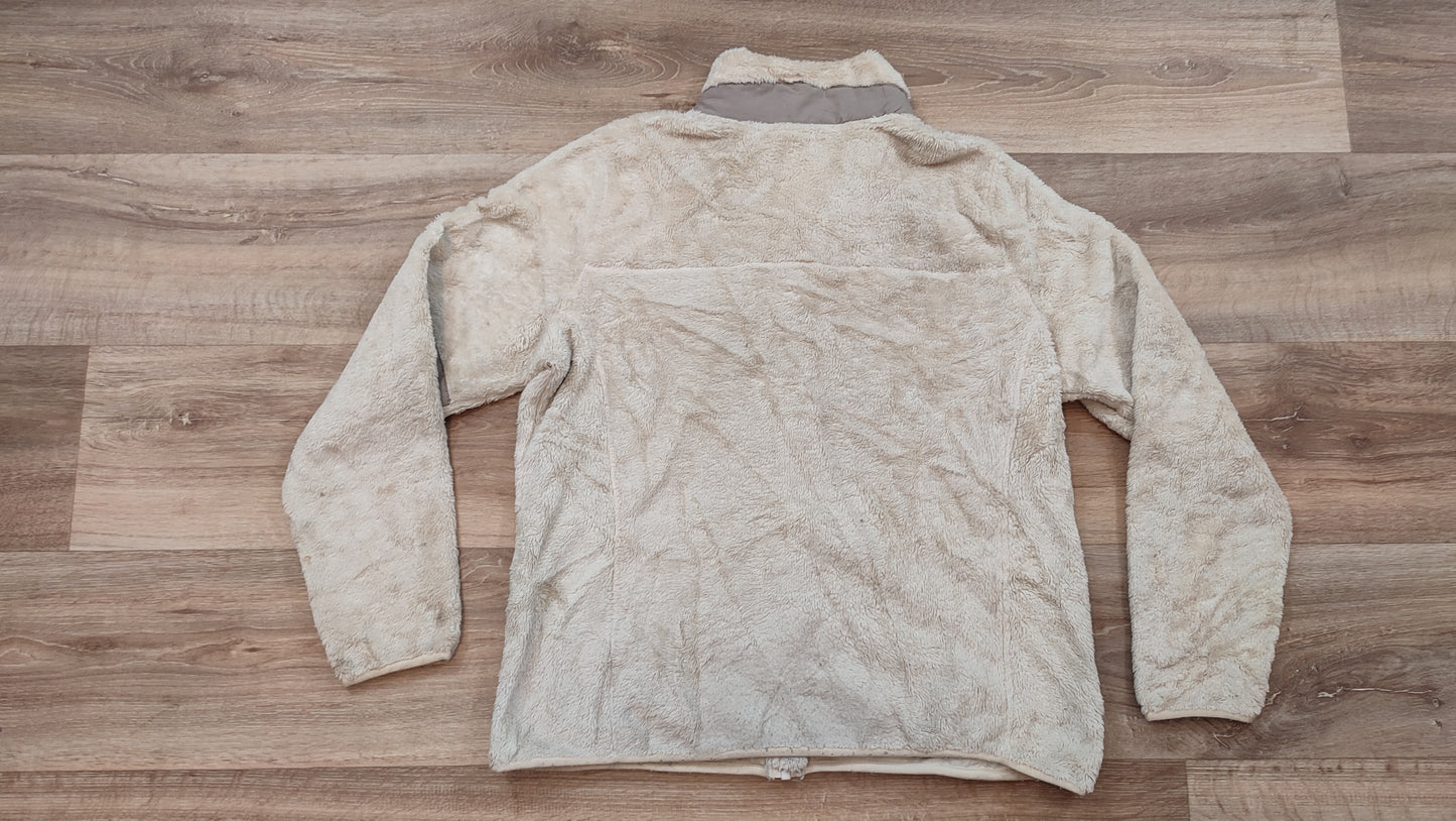 Vêtement veste polaire zippé blanc crème L.L.Bean taille L #Retrostreet