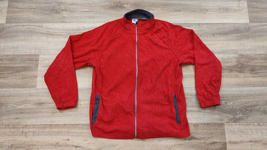Vêtement veste polaire zippé rouge Starter taille L 42-44 #Retrostreet