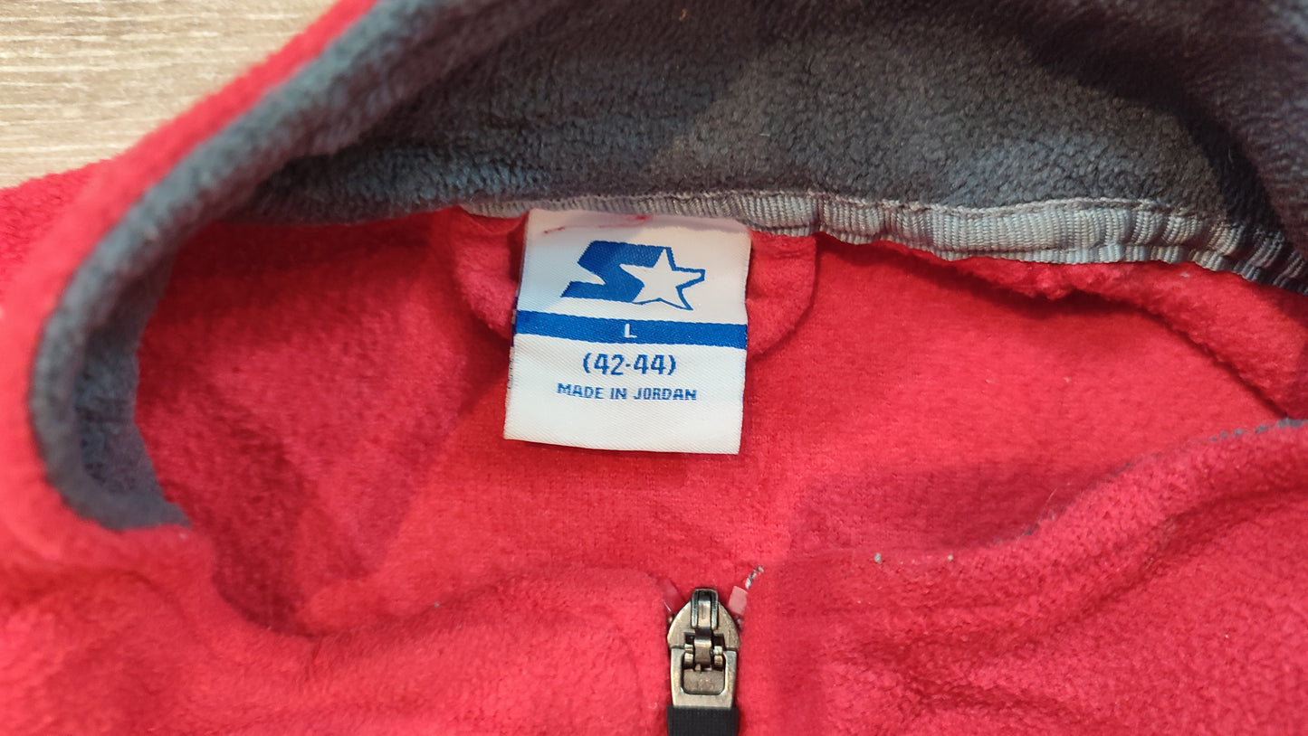 Vêtement veste polaire zippé rouge Starter taille L 42-44 #Retrostreet