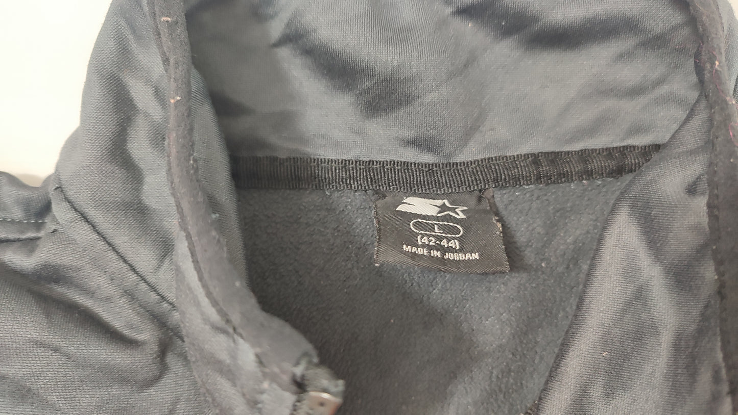 Vêtement veste sweat pull 1/4 zippé gris starter taille L 42-44 #Retrostreet