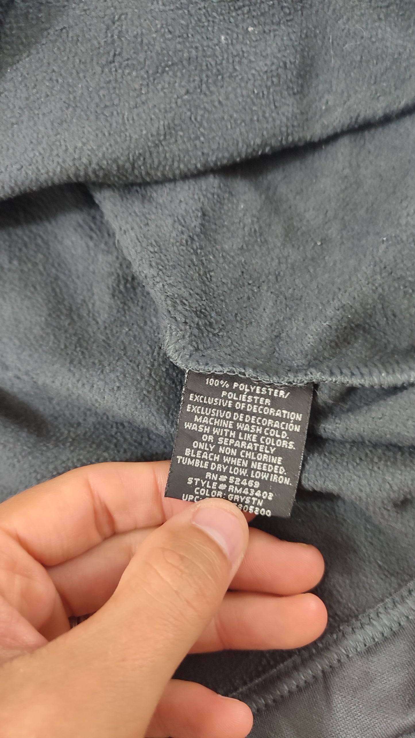 Vêtement veste sweat pull 1/4 zippé gris starter taille L 42-44 #Retrostreet