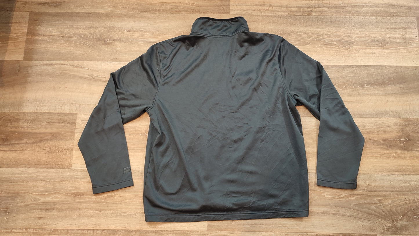Vêtement veste sweat pull 1/4 zippé gris starter taille L 42-44 #Retrostreet