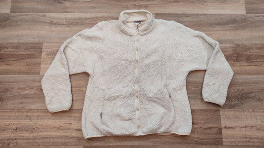 Vêtement veste sweat pull polaire zippé blanc Champion taille XXL #Retrostreet