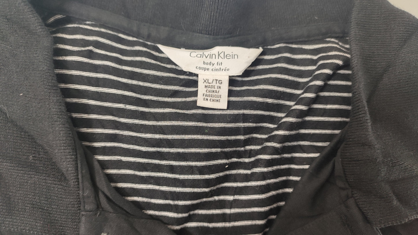 Vêtement Homme Calvin Klein Polo noir et blanc taille XL #RETROSTREET