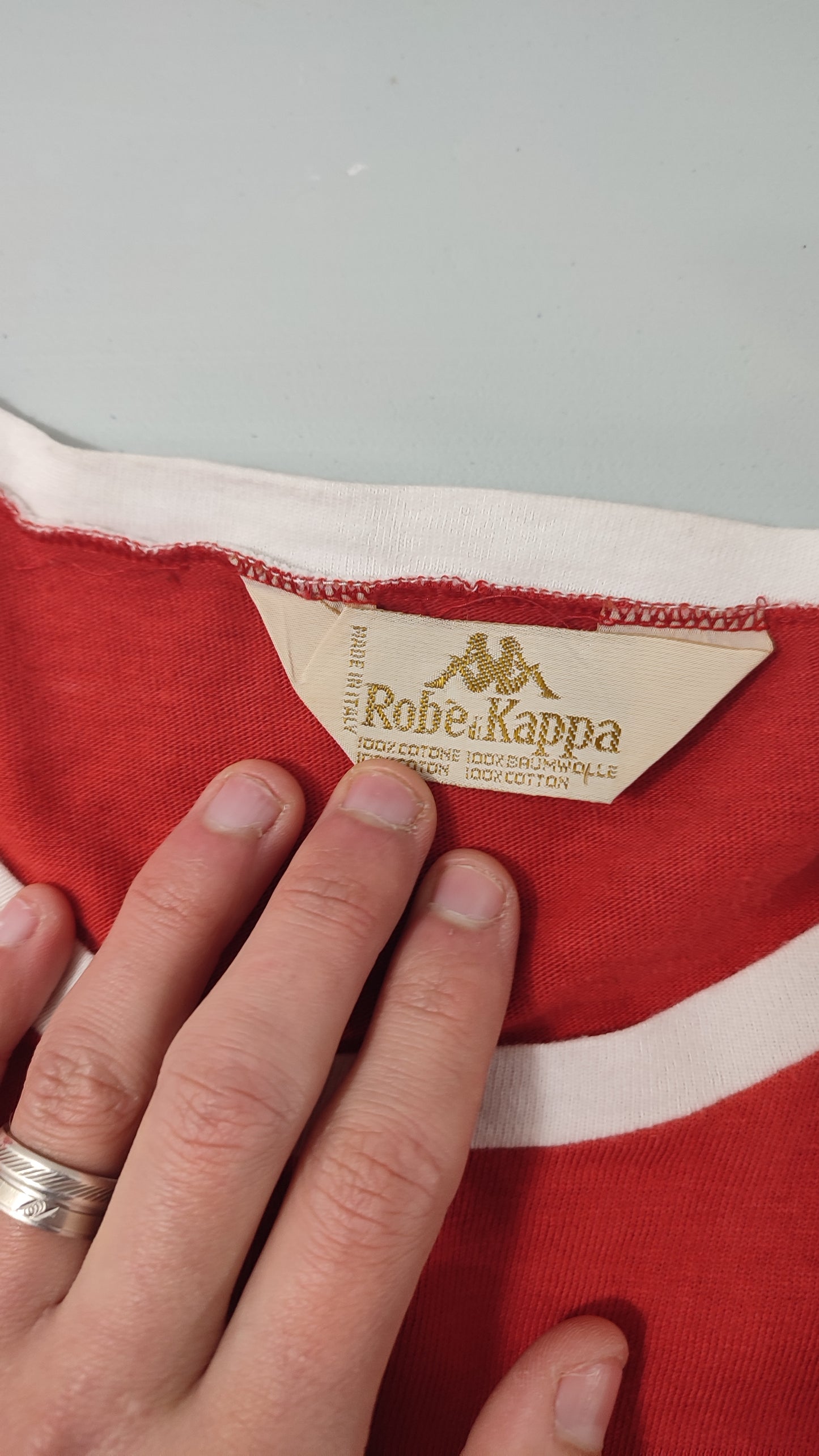 Vêtement Homme T-shirt Kappa robe di rouge taille SANS #RETROSTREET