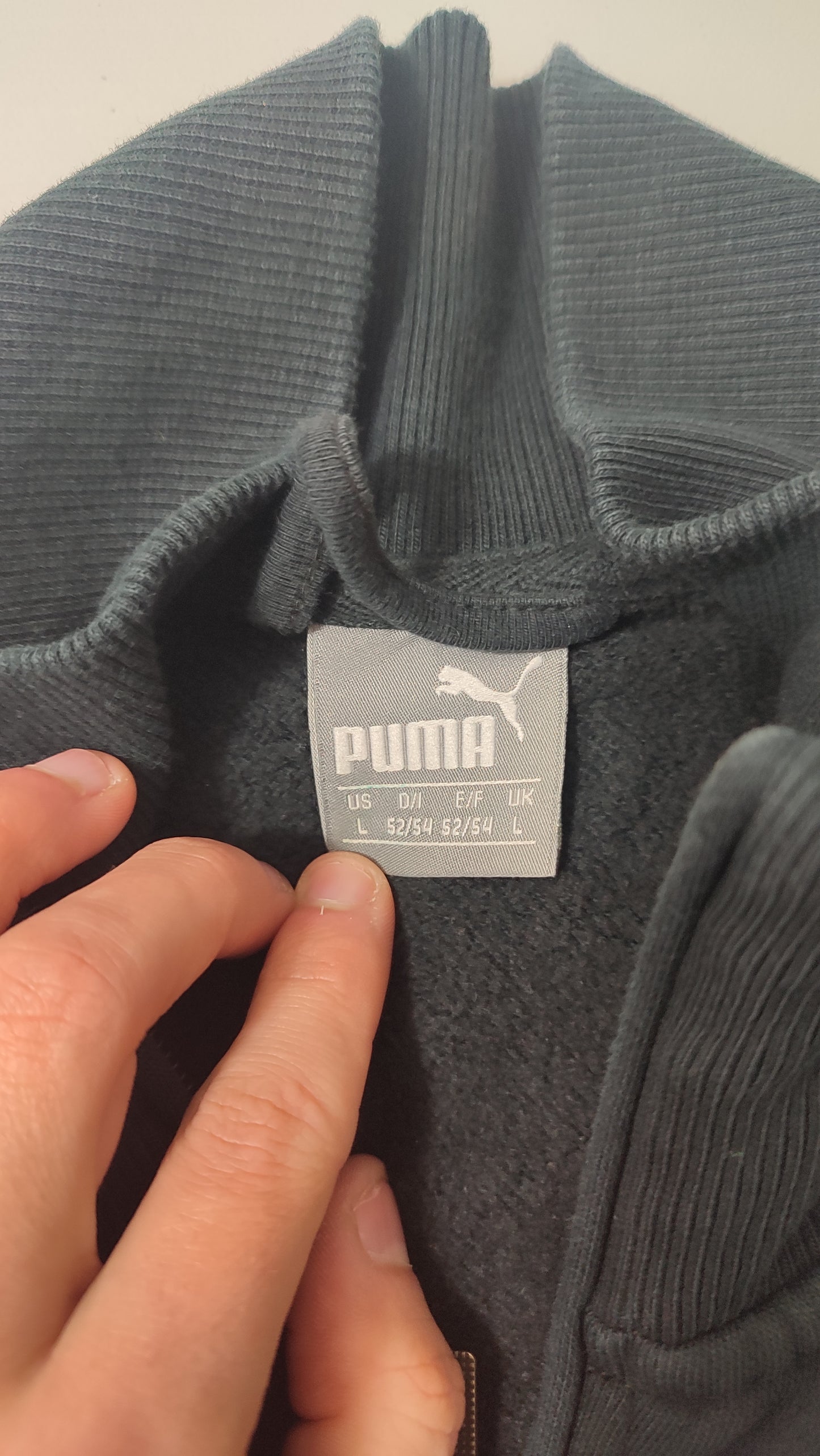 Vêtement Homme Veste zippé noir Puma Virqin active taille L #RETROSTREET